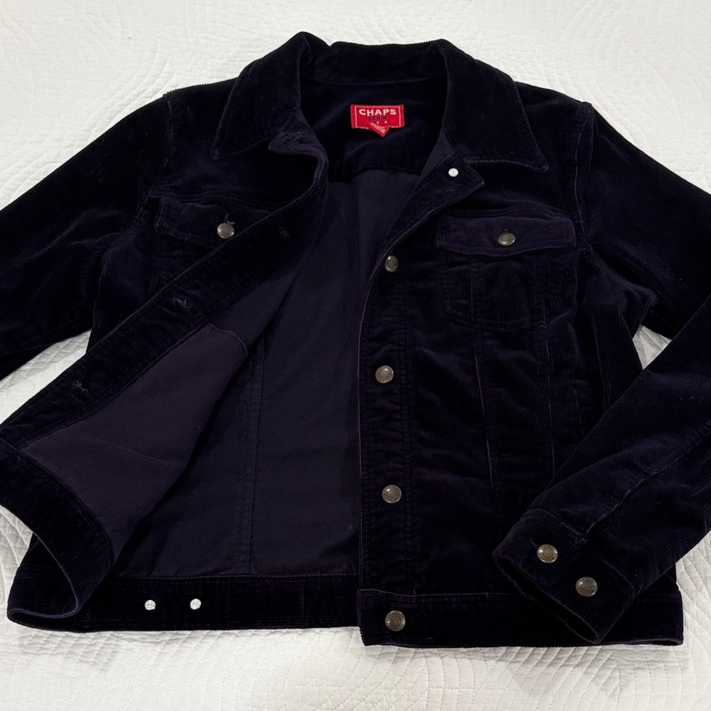Plum Vintage Chaps Corduroy Jacket (dark purple)